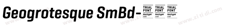 Geogrotesque SmBd字体转换